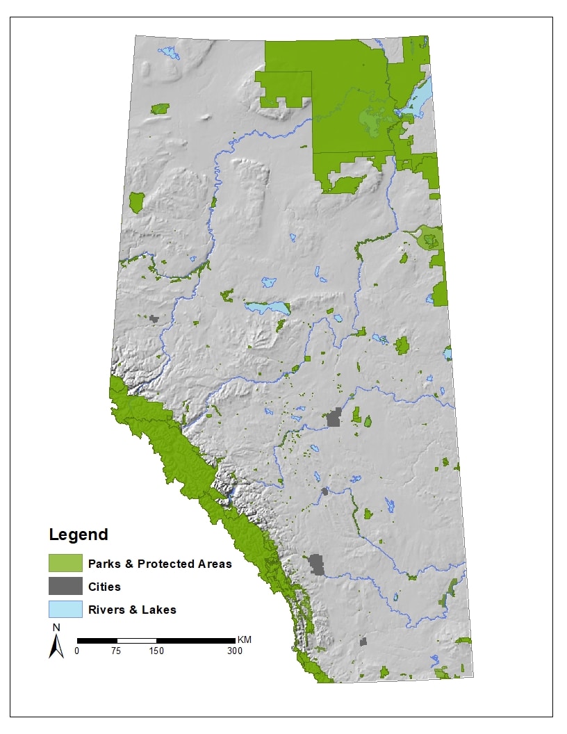 AB Protected Areas Map 